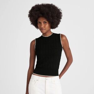 NWT Madewell Mixed-Stitch Sleeveless Sweater